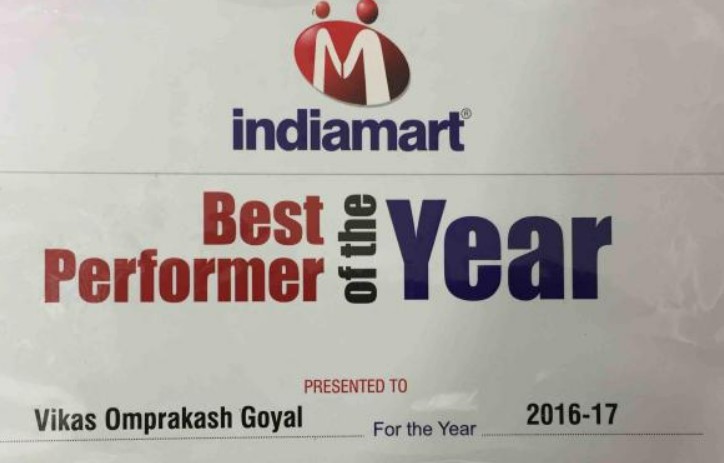 IndiaMART Best Performer of the Year 2016-17